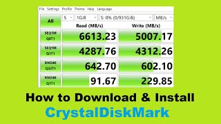 How to Download amp Install CrystalDiskMark in Windows 10 [upl. by Navar]