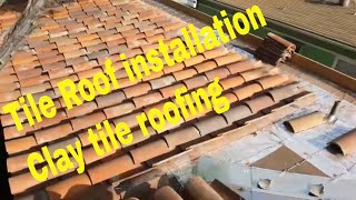 Tile Roof Installation  2 piece Clay Tile Roofing [upl. by Abebi13]