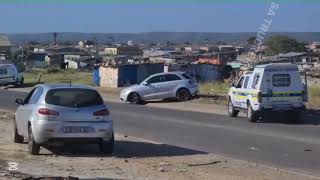 Shootout Between SAPS and Armed Suspects Caught on Viral Video [upl. by Meris]