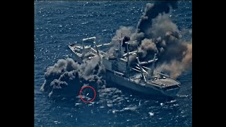 Harpoon antiship missile sinks exUSS Durham [upl. by Pietro210]