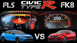 2018 Civic Type R 320hp  0260 kmh LAUNCH START [upl. by Rotciv]