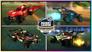 34 PRO OCTANE DESIGNS with all new ESPORTS DECALS 🔥  Rocket League [upl. by Rentschler]