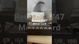 Limited Edition Delta SkyMiles Reserve B747 Retired Airline Metal Card [upl. by Elicul]