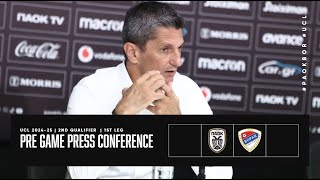 Pregame Press Conference PAOK FC Vs Borac Banja Luka – Live PAOK TV [upl. by Finah]