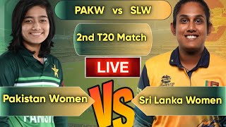 🔴LIVE  Pakistan Women vs Sri Lanka Women 2nd T20 Match I WT20 World Cup 2024 [upl. by Ginger]