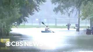 Ontheground look at Orlando flooding damage [upl. by Erik]