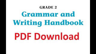 Download SCOTT FORESMAN Grammar and Writing Handbooks Grade 2 [upl. by Retxab]