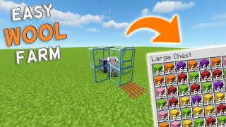 Easy Minecraft Wool Farm For Beginners Step By Step Guide 120 [upl. by Dlanar]