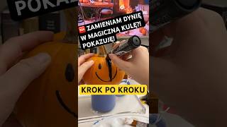 🆘jak zrobić magiczną kulę z dyni ivoadventures testujemy diy art halloween glitter pumpkin [upl. by Nehgam413]