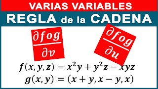 📌 REGLA de la CADENA de funciones de varias variables [upl. by Annirtak]