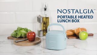 NLB25SERIES  Nostalgia Portable Heated Lunch Box [upl. by Adnirim]