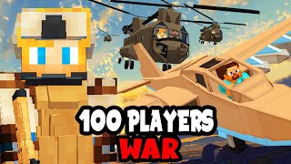 100 Players Simulate WAR in Minecraft [upl. by Copland]