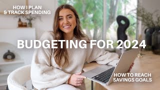 HOW TO BUDGET FOR 2024 how I track  plan my spending budgeting for beginners  morgan yates [upl. by Anitsuga825]