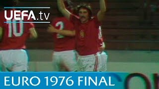 Czechoslovakia v West Germany 1976 UEFA European Championship final highlights [upl. by Aitnom]