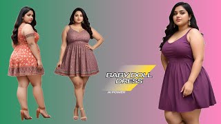 Baby Doll Dress Designs  Plus Size [upl. by Arehahs]