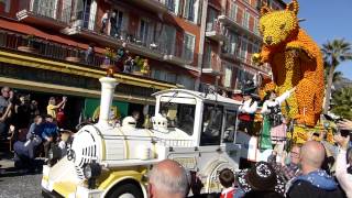 Fête du Citron Menton 2014  Le Corso des Fruits dOr [upl. by Epilihp]