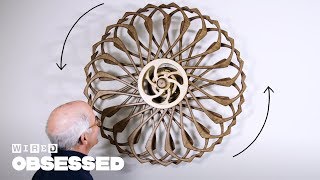 How This Guy Builds Mesmerizing Kinetic Sculptures  Obsessed  WIRED [upl. by Assille]