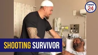 WATCH All Black Sonny Bill Williams visits SAborn mosque attack survivor in hospital [upl. by Von673]