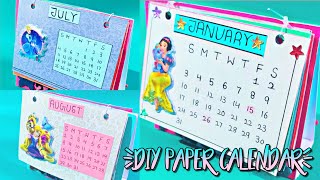 DIY 2021 Paper desk calendarhow to make calender with paper in easy wayPrachi art amp craft [upl. by Arval651]