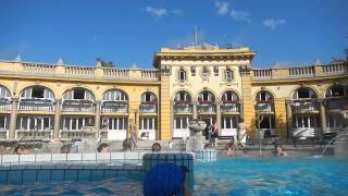 Tour of Széchenyi Thermal Bath and Swimming Pool in Budapest Hungary [upl. by Othelia]