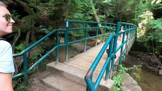 Hiking Upper FallsOld Mans Cave  Hocking Hills State Park 2023 [upl. by Lak]