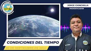 CONDICIONES DEL TIEMPO PARA HOY VIERNES 20 DE SEPTIEMBRE DE 2024 [upl. by Lucais]