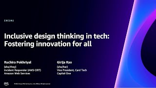 AWS reInvent 2023  Inclusive design thinking in tech Fostering innovation for all IDE202 [upl. by Buzzell]