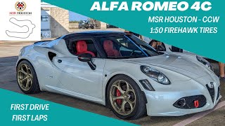 First Laps in Alfa Romeo 4C at MSRHCCW 150 on Firehawks [upl. by Enavi]