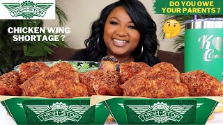 NEW THIGHSTOP  WINGSTOP CHICKEN THIGHS MUKBANG [upl. by Nauwaj641]