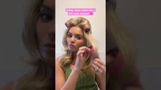 My favorite way to get lots of volume in a 90s style blowout  use Velcro rollers hairtutorial [upl. by Kasey137]