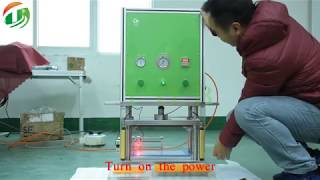 Battery Electrode die Cutter machine TOB MQ300 [upl. by Ecile338]