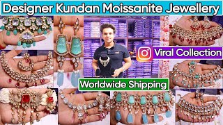 Latest Viral Bridal Kundan amp Moissanite Jewellery Collection 2024  New Exclusive Celebrity Designs [upl. by Arotal]