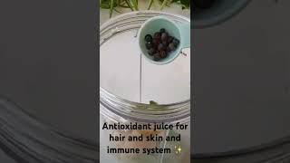 Antioxidant juice for healthy hair and skin ✨amlahealthhealthyhairimmunitybooster skinhealth [upl. by Engelbert]