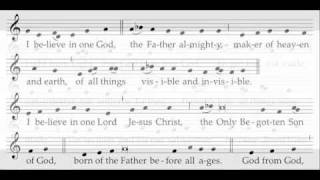 Credo I  ICEL Chant  New Translation of the Roman Missal [upl. by Elocen]