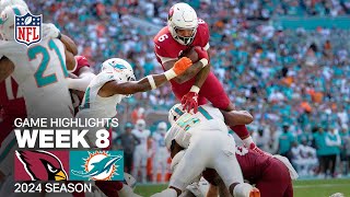 Arizona Cardinals vs Miami Dolphins  2024 Week 8 Game Highlights [upl. by Anirbys]