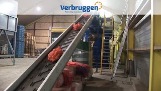 Palletizing  Automatic Combi Palletizer VPM10 by  stacking of potatoes [upl. by Langdon857]