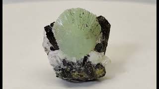 Prehnite with Epidote crystals and Gypsum 2 [upl. by Amyaj]