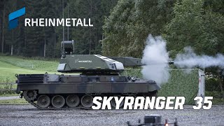 Rheinmetall Unveils Skyranger 35 on Leopard 1 Chassis [upl. by Elleron]