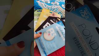 Ponds Sheet Mask 🌟For Glowing✨ Skin sheetmasks viral [upl. by Noryt]