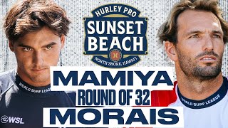 Barron Mamiya vs Frederico Morais  Hurley Pro Sunset Beach 2024  Round of 32 [upl. by Eahsed]