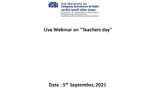 Live Webinar on Teachers day [upl. by Dagmar112]