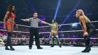 WWE SmackDown 041615 Cameron vs Natalya vs Alicia Fox 720p [upl. by Alyat]