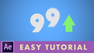 Animating Numbers Counting Up In After Effects  Beginner Tutorial [upl. by Cida]