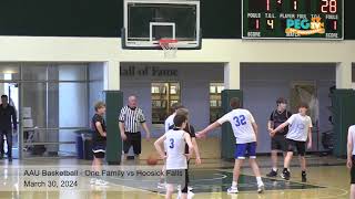 AAU Basketball  One Family vs Hoosick Falls  March 30 2024 [upl. by Ah]