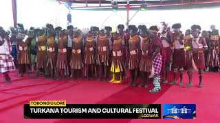 Talented cultural Dancers showcased their skills to President Ruto in TurkanaTobongu lore [upl. by Shriver]