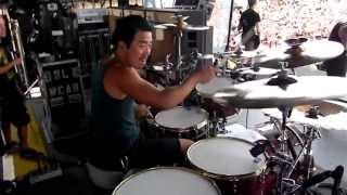 We Came As Romans Drummer Eric Choi LIVE Warped Tour 2013 Mesa AZ [upl. by Jacobah186]