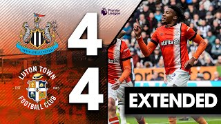 Newcastle 44 Luton  Extended Premier League Highlights [upl. by Hsirehc]