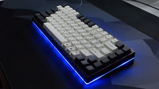 KBD75 v2 with Glorious Pandas Trybosis 3204 Filmed [upl. by Davina337]