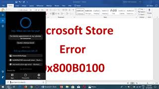 Windows 10 Users Having problem with Microsoft Store app install 0x800B0100 error [upl. by Blondy]