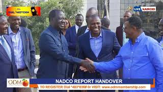 Kalonzo  Ichungwah and Committee officially hand over NADCO report to Azimio Leader Raila Odinga [upl. by Eux]